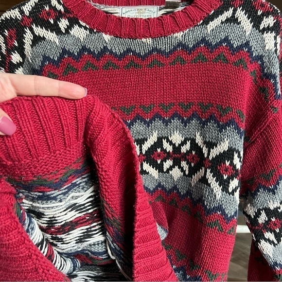 American Eagle Outfitters Vintage Men’s Nordic Ramie Crewneck Sweater, Medium - Picture 5 of 12
